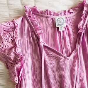 Lilac front tie tank